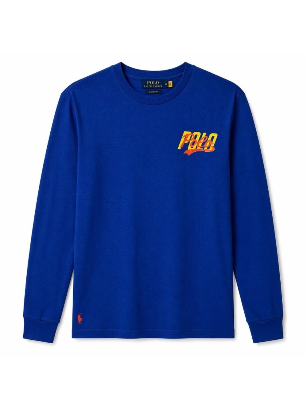 Polo Ralph Lauren Men Classic Fit Spell Out Logo Long Sleeve T-Shirt Blue 2XL